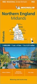 Produktbild: Michelin England Nord, Midlands