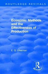 Produktbild: Liberman, E: Revival: Economic Methods & the Effectiveness o
