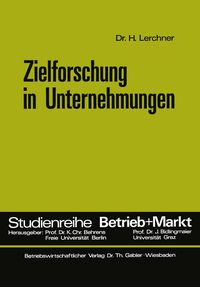 Produktbild: Zielforschung in Unternehmungen
