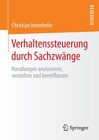 Produktbild: Verhaltenssteuerung durch Sachzw&auml;nge