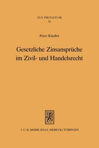 Produktbild: Gesetzliche Zinsanspr&uuml;che im Zivil- und Handelsrecht