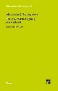 Produktbild: Texte zur Grundlegung der &Auml;sthetik