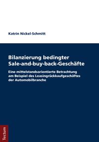 Produktbild: Bilanzierung bedingter Sale-and-buy-back-Gesch&auml;fte