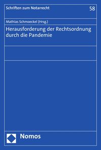 Produktbild: Herausforderung der Rechtsordnung durch die Pandemie