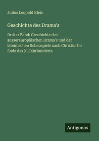 Produktbild: Geschichte des Drama's
