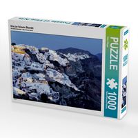 Produktbild: CALVENDO Puzzle Oia zur blauen Stunde | 1000 Teile Lege-Gr&ouml;&szlig;e 64x48cm Foto-Puzzle f&uuml;r gl&uuml;ckliche Stunden