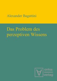 Produktbild: Das Problem des perzeptiven Wissens