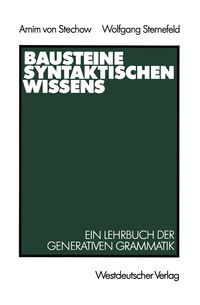 Produktbild: Bausteine syntaktischen Wissens