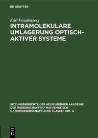 Produktbild: Intramolekulare Umlagerung optisch-aktiver Systeme