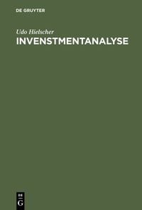 Produktbild: Invenstmentanalyse