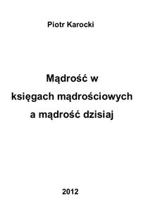 Produktbild: Madrosc w ksiegach madrosciowych a madrosc dzisiaj