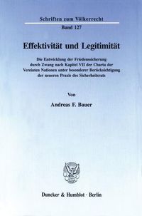 Produktbild: Effektivit&auml;t und Legitimit&auml;t.