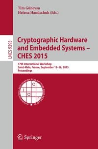 Produktbild: Cryptographic Hardware and Embedded Systems -- CHES 2015