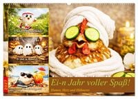 Produktbild: Ei-n Jahr voller Spa&szlig;! - Humor, Herz und H&uuml;hnerei (Wandkalender 2027 DIN A2 quer), CALVENDO Monatskalender