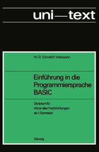 Produktbild: Einf&uuml;hrung in die Programmiersprache BASIC