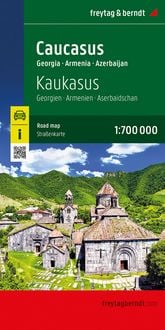 Produktbild: Freytag & berndt Stra&szlig;enkarte Kaukasus, Georgien - Armenien - Aserbaidschan 1:700.000