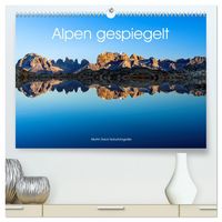 Produktbild: Alpen gespiegelt (hochwertiger Premium Wandkalender 2026 DIN A2 quer), Kunstdruck in Hochglanz
