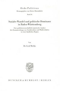 Produktbild: Sozialer Wandel und politische Dominanz in Baden-W&uuml;rttemberg.