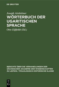 Produktbild: W&ouml;rterbuch der ugaritischen Sprache