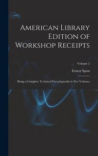 Produktbild: American Library Edition of Workshop Receipts