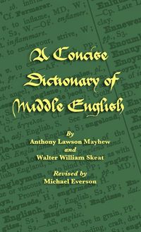 Produktbild: A Concise Dictionary of Middle English