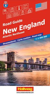 Produktbild: Hallwag Strassenkarte USA, New England 1:1 Mio.
