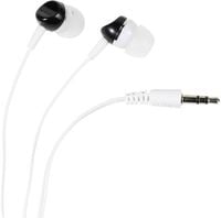 Produktbild: Vivanco SR 3 BLACK In Ear Kopfhörer kabelgebunden Weiß, Schwarz