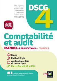 Produktbild: DSCG 4 - Comptabilit&eacute; et audit - Manuel et applications - Mill&eacute;sime 2025-2026