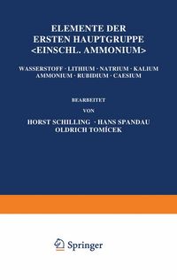 Produktbild: Elemente der Ersten Hauptgruppe; Einschl. Ammonium;