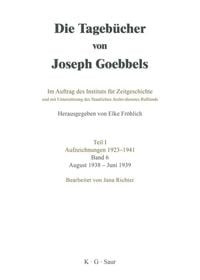 Produktbild: August 1938 - Juni 1939