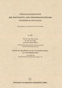 Produktbild: Einflu&szlig; der Oberfl&auml;che auf das Verschlei&szlig;verhalten von Schmiedegesenken