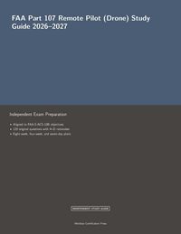 Produktbild: FAA Part 107 Remote Pilot (Drone) Study Guide 2026-2027