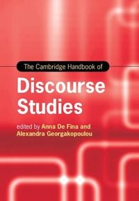Produktbild: Cambridge Handbook of Discourse Studies