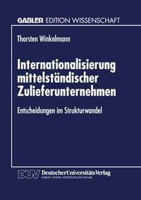 Produktbild: Internationalisierung mittelst&auml;ndischer Zulieferunternehmen