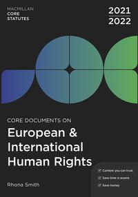 Produktbild: Core Documents on European and International Human Rights 2021-22