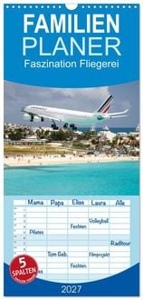 Produktbild: Familienplaner 2027 - Faszination Fliegerei mit 5 Spalten (Wandkalender, 21 x 45 cm) CALVENDO