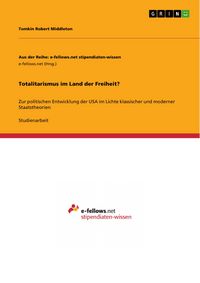 Produktbild: Totalitarismus im Land der Freiheit?