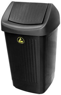 Produktbild: BJZ A-35059 ESD Papierkorb 50l (B x H x T) 36 x 65 x 36cm Kunststoff Schwarz 1St.