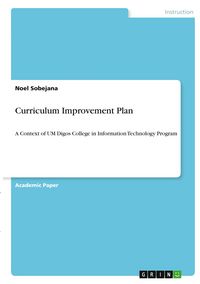Produktbild: Curriculum Improvement Plan