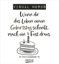 Produktbild: Geburtstagskalender Visual Words