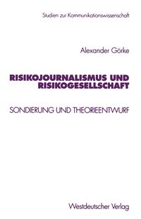 Produktbild: Risikojournalismus und Risikogesellschaft