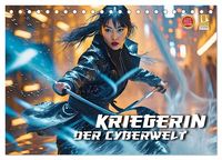 Produktbild: Kriegerin der Cyberwelt (Tischkalender 2026 DIN A5 quer), CALVENDO Monatskalender