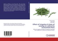 Produktbild: Effect of irrigation & date of sowing on salicornia (S.brachiata Rox)