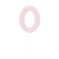 Produktbild: Zahlenkerze 0, Rosa