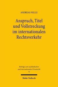 Produktbild: Anspruch, Titel und Vollstreckung im internationalen Rechtsverkehr