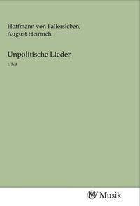 Produktbild: Unpolitische Lieder