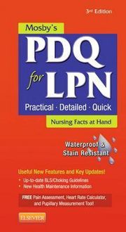 Produktbild: Mosbys Pdq For Lpn 3/e