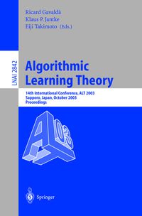 Produktbild: Algorithmic Learning Theory