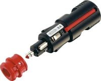Produktbild: ProCar Sicherheits-Universalstecker Belastbarkeit Strom max.=2 A Passend f&uuml;r (Details) Zigarettenanz&uuml;nder- und Normsteckdosen 12 V, 24 V