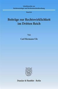 Produktbild: Beitr&auml;ge zur Rechtswirklichkeit im Dritten Reich.